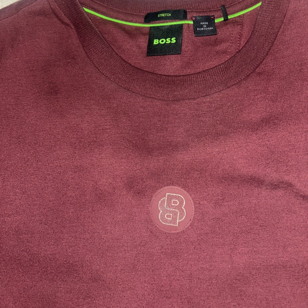 SOLD! BOSS Stretch-Cotton T-Shirt with Double B Monogram